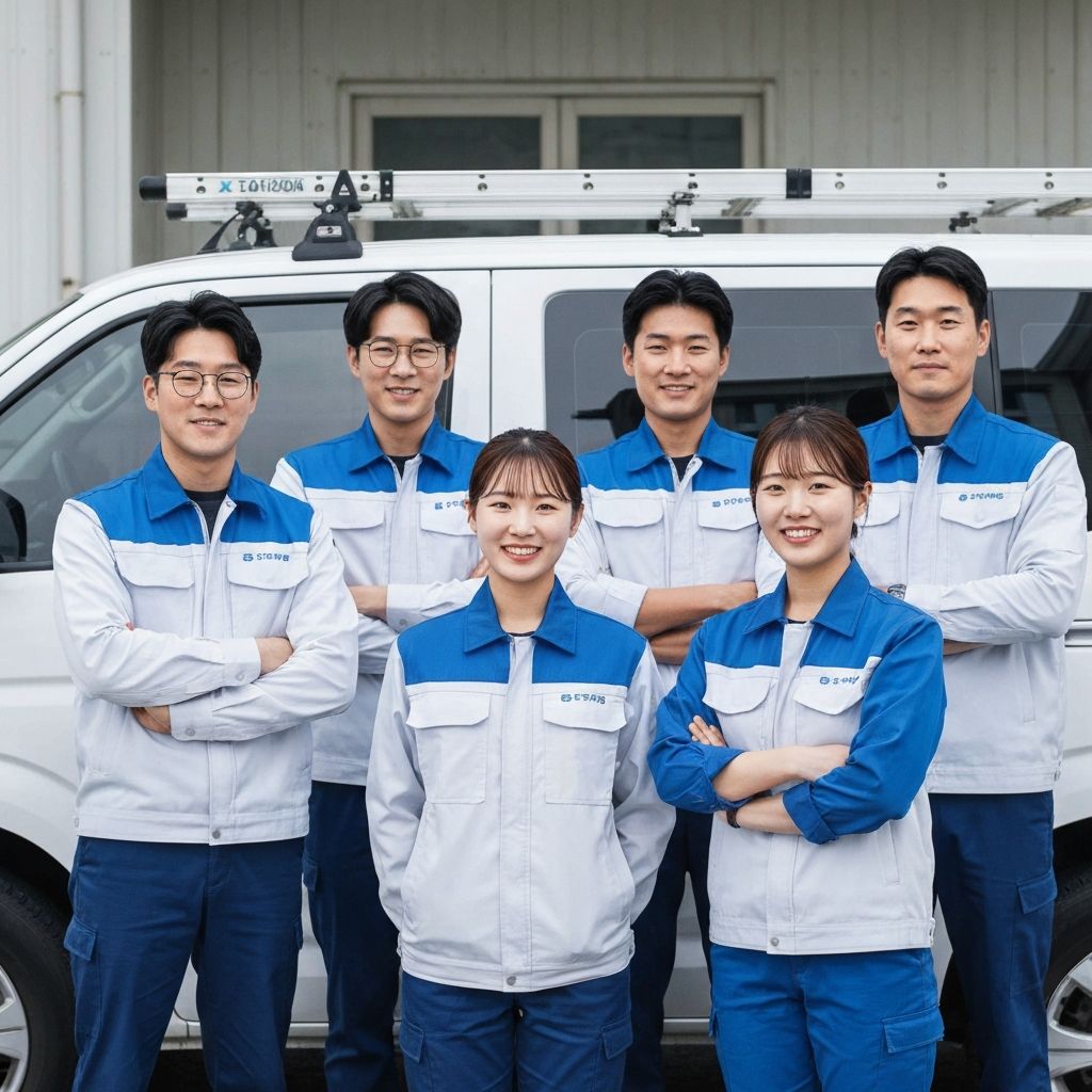 대우홈 전문 서비스팀 단체 사진